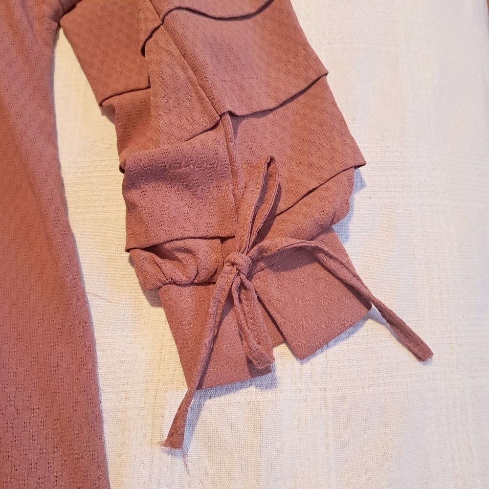 Polim women's size 38 or medium US dark dusty rose blouse, New - Picture 4 of 8